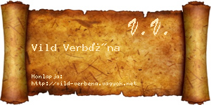 Vild Verbéna névjegykártya